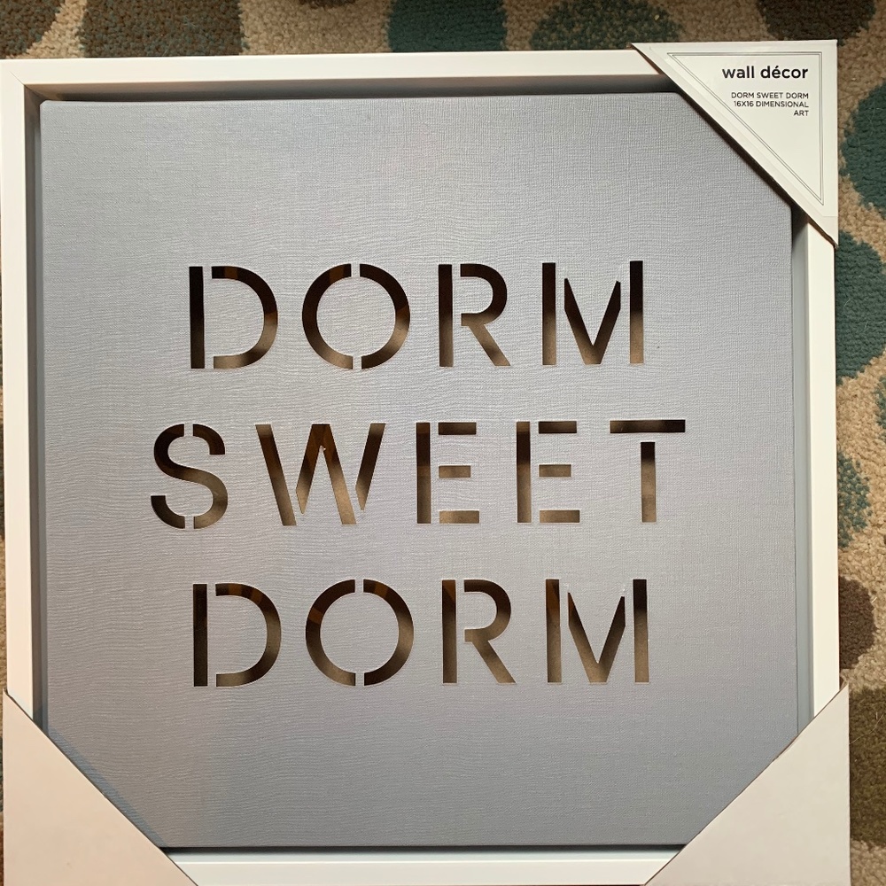 Dorm Sweet Dorm Wall Decor